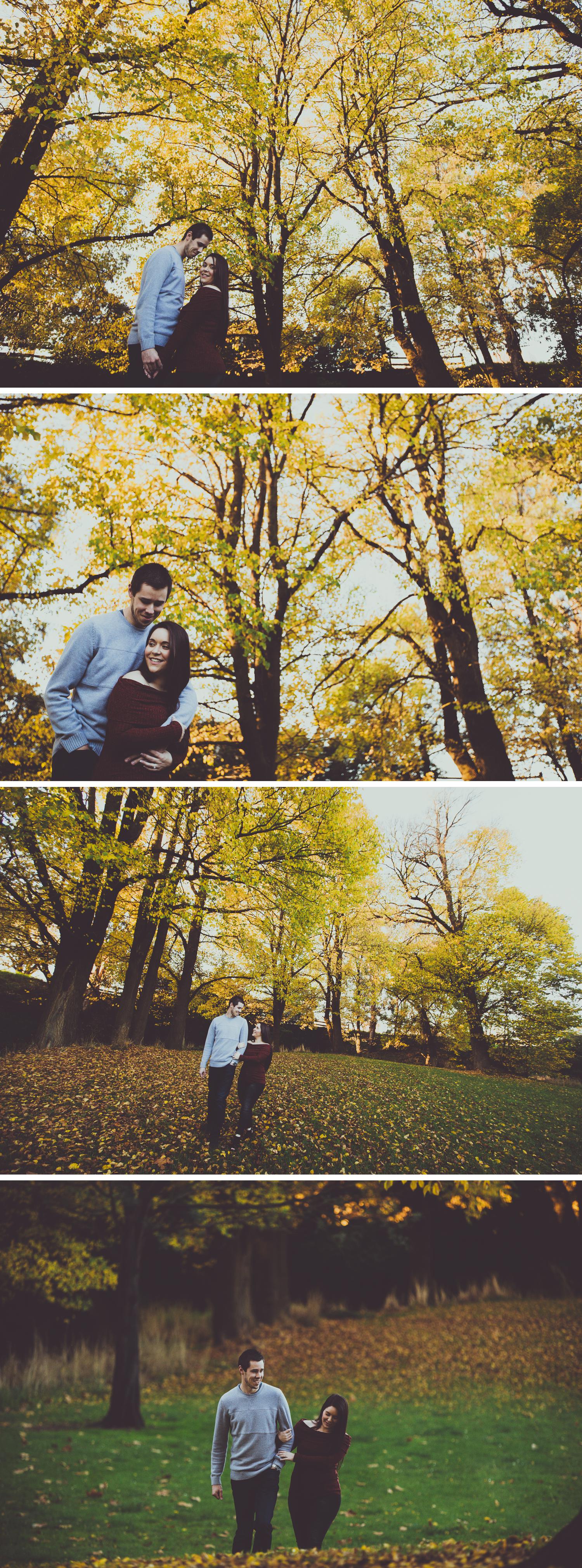 Park Photoshoot Engagement Shoot, Couple Embracing, Soft Light by Danae Studios