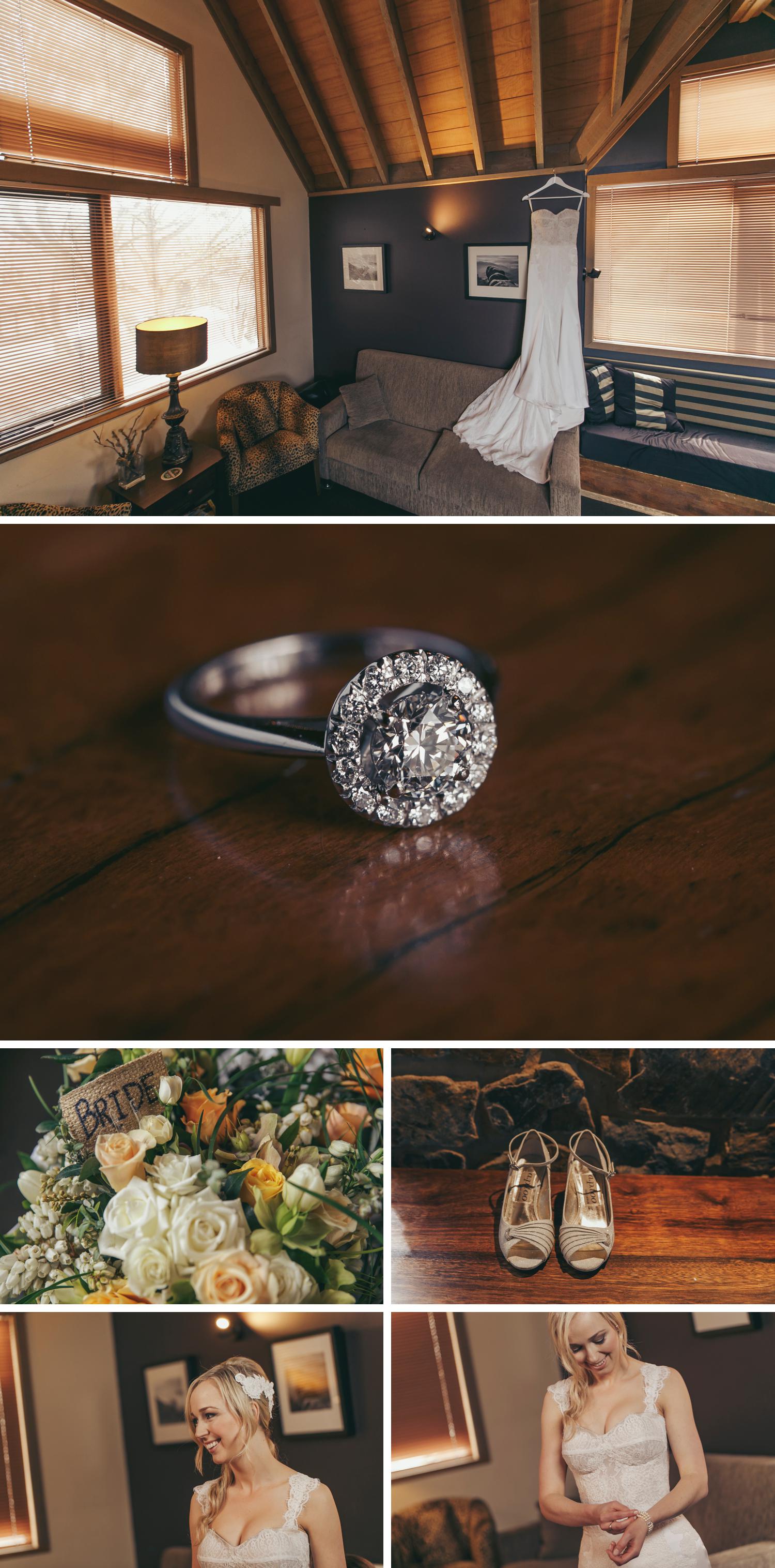 Rundells Alpine Lodge Wedding, Snow Wedding Photos, Beautiful Wedding Photos by Danae Studios, Bride Getting Ready