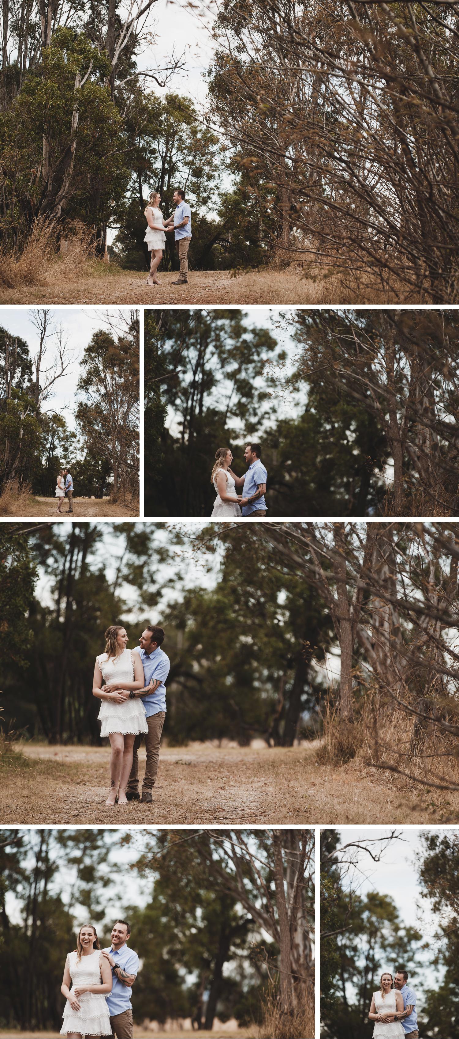 Bush, Rural Engagement Shoot by Wedding Photographer in Gippsland